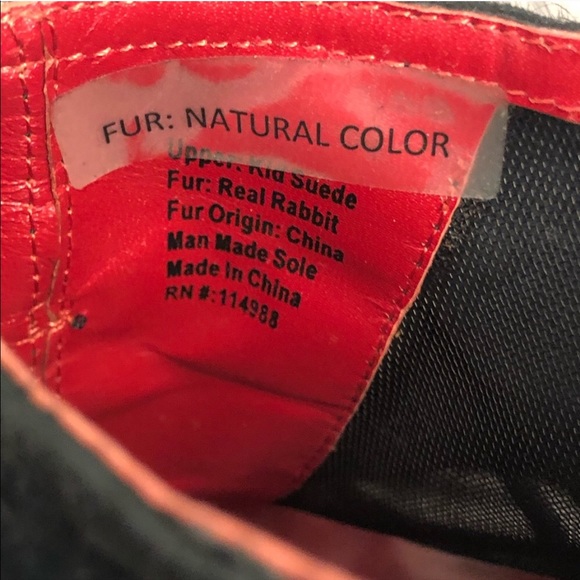 🚚 MOVING SALE Charles Jourdan PARIS real fur ankle heel booties - Picture 9 of 12